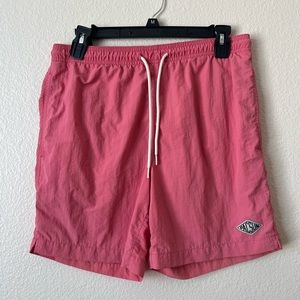Pacsun Men’s coral  lined solid swimming trunks shorts 30” waist